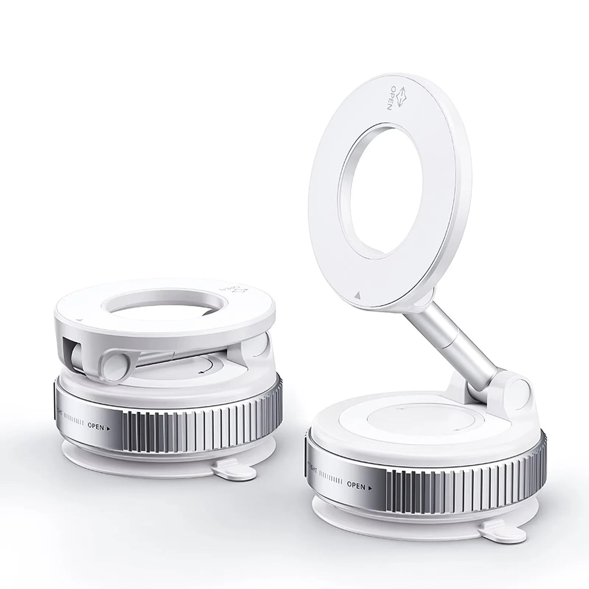 Magnetic Car Phone Holder, Three-axis Rotation For Free Adjustment｜A Convenient Choice For Multiple Scenarios Vue WHITE