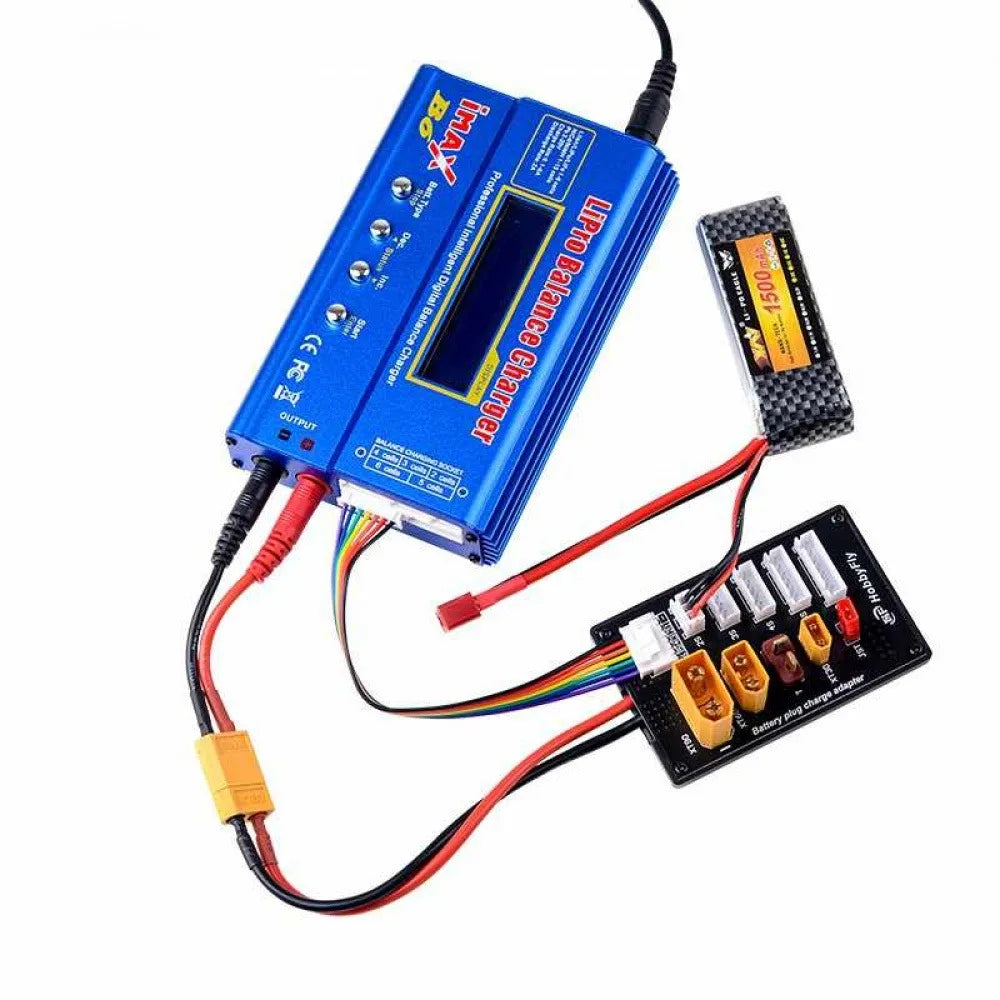 XT30 XT60 XT90 JST T Connector Lipo Battery Multi Charger Board 2-6S Parallel Charging Module for Imax B6 B6C Charger Vue
