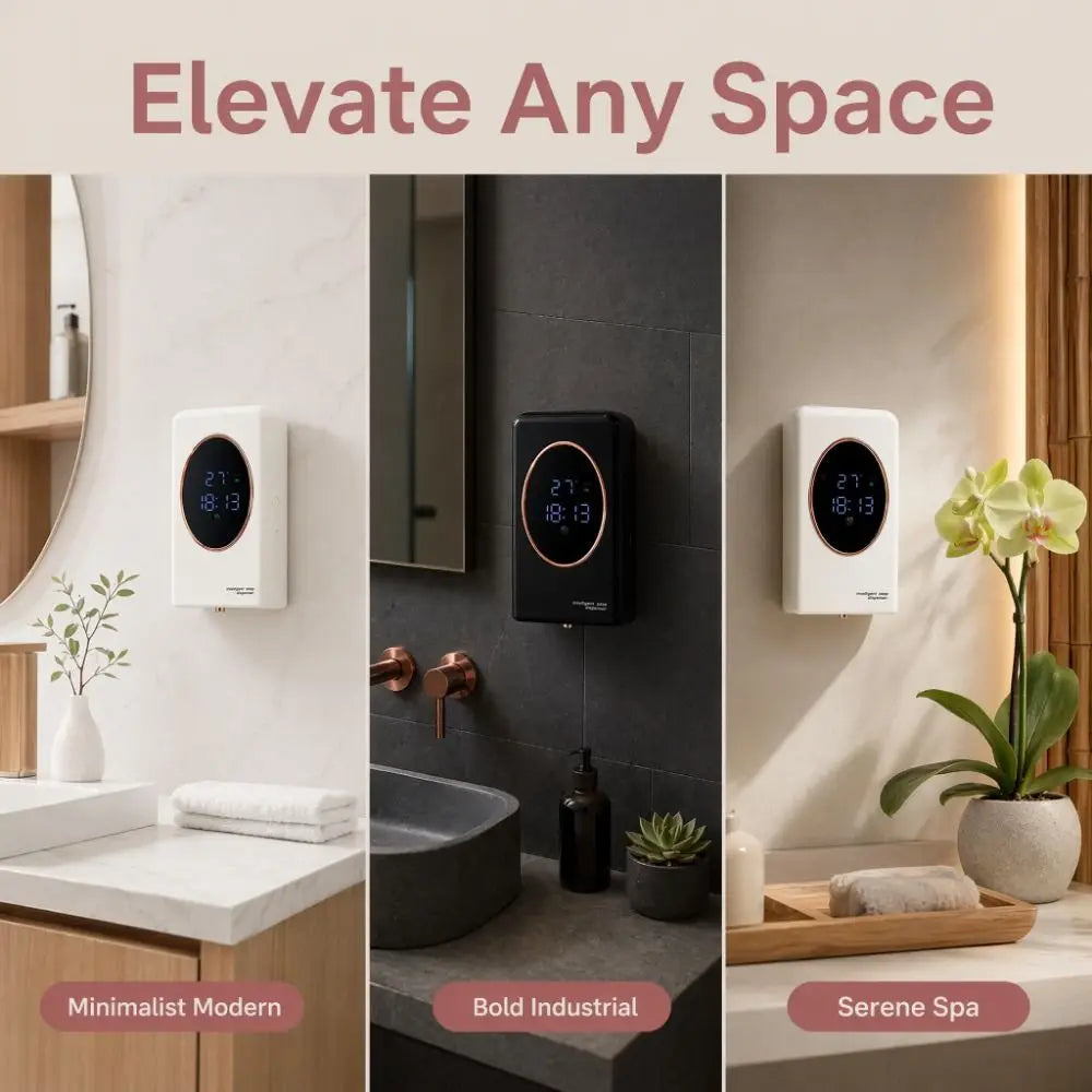 Wall Mounted Automatic Soap Dispenser Smart Sensing Large Capacity Hand Sanitizer Dispenser Hole Free 480ml Vue