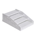 Non Slip Cat Litter Stair Removable Waterproof Cat Toilet Pedals Durable Filter Function Cat Litter Box Footrest Pet Bedpans Vue White