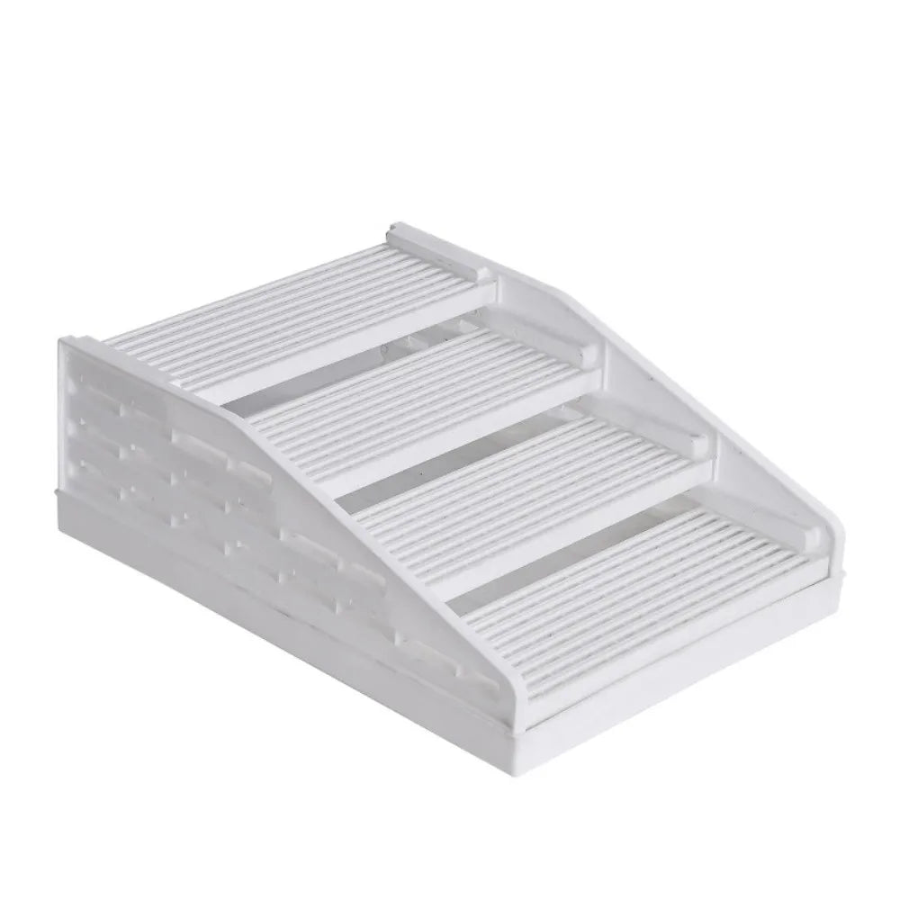 Non Slip Cat Litter Stair Removable Waterproof Cat Toilet Pedals Durable Filter Function Cat Litter Box Footrest Pet Bedpans Vue White