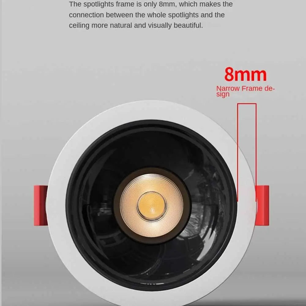 Durable Recessed LED Downlight Spot Light Energy Saving Down Lights 220V Round Ceiling Lamp Home Vue