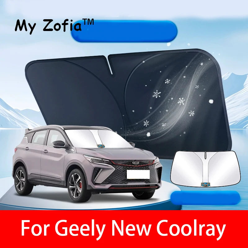 For Geely New Coolray 2023 2024 2025 Window Windshield Sunshade Cover Front UV Protect Reflector Sun Visor Silver Accessories Vue