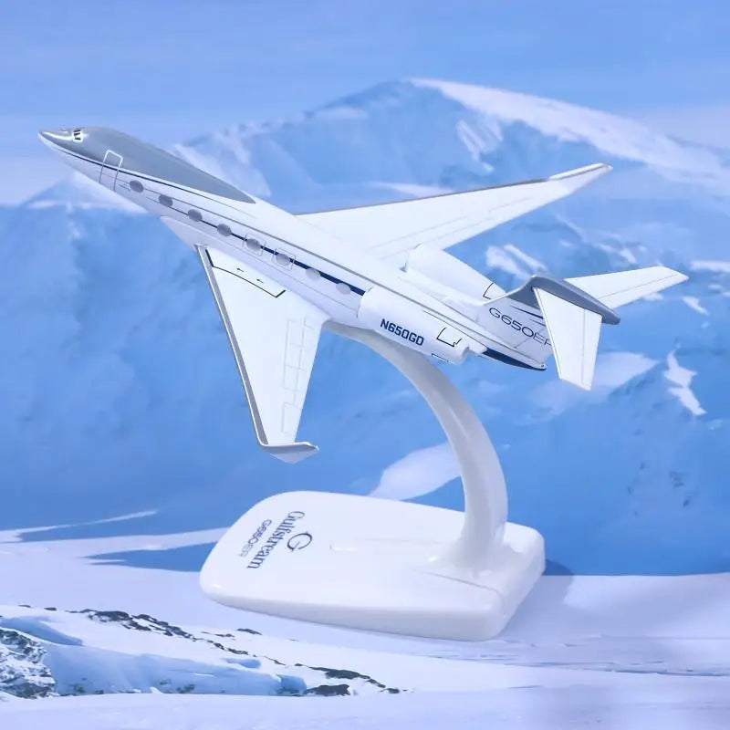 High-Quality 1PCS Gulfstream G650 Scale Aircraft Model; 1/200 Diecast G650ER Plane Replica Vue