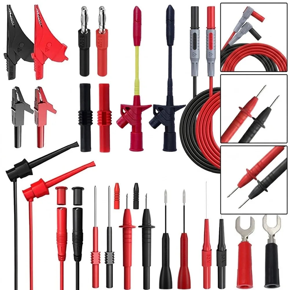 Multimeter Test Leads Kit – Piercing Probes & IC Hook Clamps Multimeter Test Leads Vue