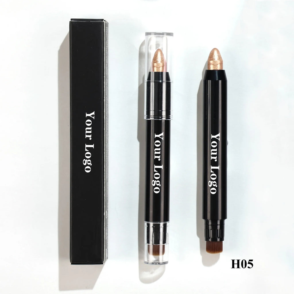 Glitter Highlighter Stick Diamond Shimmer Waterproof With Brush Shiny Highlighter Makeup Eye Shadow Pencil Private Label Bulk Vue Default Title