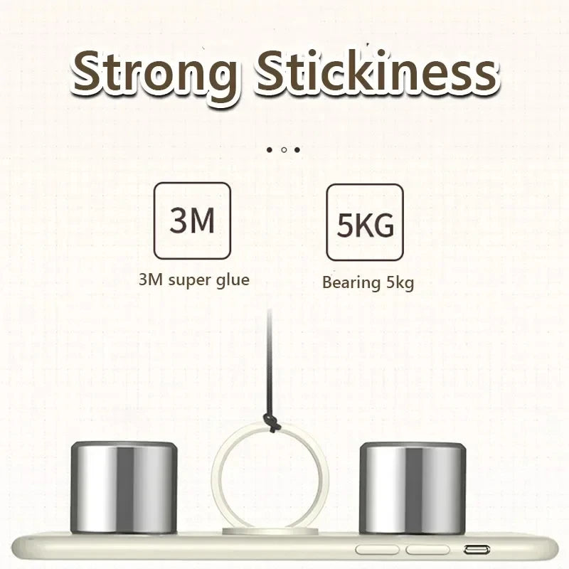 Finger Ring Holder Stand Grip 360 Rotating For Mobile Phone Car Magnetic Mount Phone Back Sticker Pad Unniversal Bracket Vue
