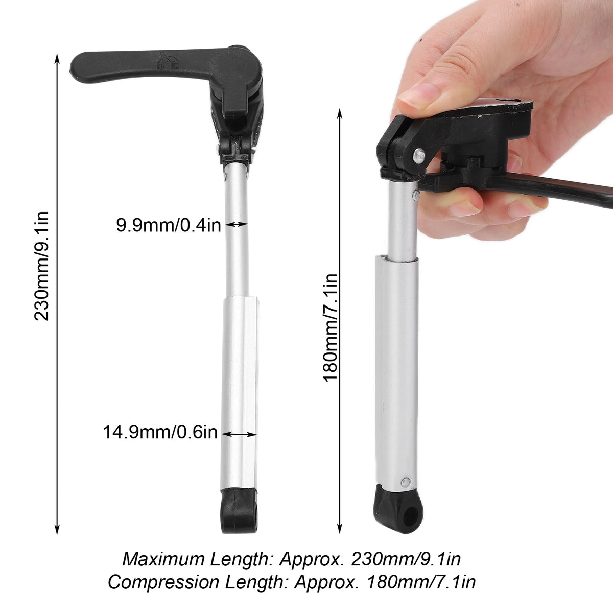 2-Piece Set RV Window Support Rods – Anti-Oxidation Aluminum Alloy Telescopic Struts for RVs and Vue