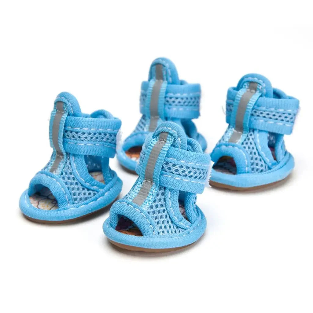 Summer Outdoor Dog Shoes Anti-slip Casual Breathable Spring Cute Wear Dog Shoes Puppy Shoes Pet Supplies Dog Sandals Outdoor Vue blue xs
