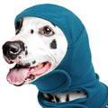 Soothing Head Cover Warm Dog Calming Hood Washable Adjustable Dog Windproof Hat Breathable Comfortable Dog Ear Cover Travel Vue Blue L