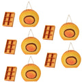 5 Set Plastic Moon Cake Inner Tray Square Round Clear Baked Dessert Packaging Boxes Chinese Style Cute Egg Yolk Pastry Festival Vue 1 5 Set