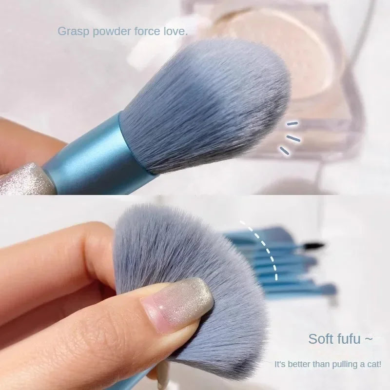 8Pcs Portable Makeup Brush Eyeshadow Foundation Blending Make up Soft Fluffy Cosmetics Concealer Makeup Brush Make Up Supplies Vue