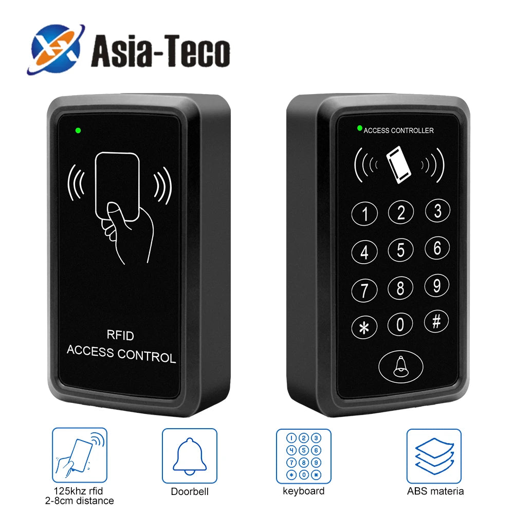 Digital Panel Access Controller Electronic Door Lock with 125Khz RFID Card Reader Password Keypad Access Control for 1500 Users Vue