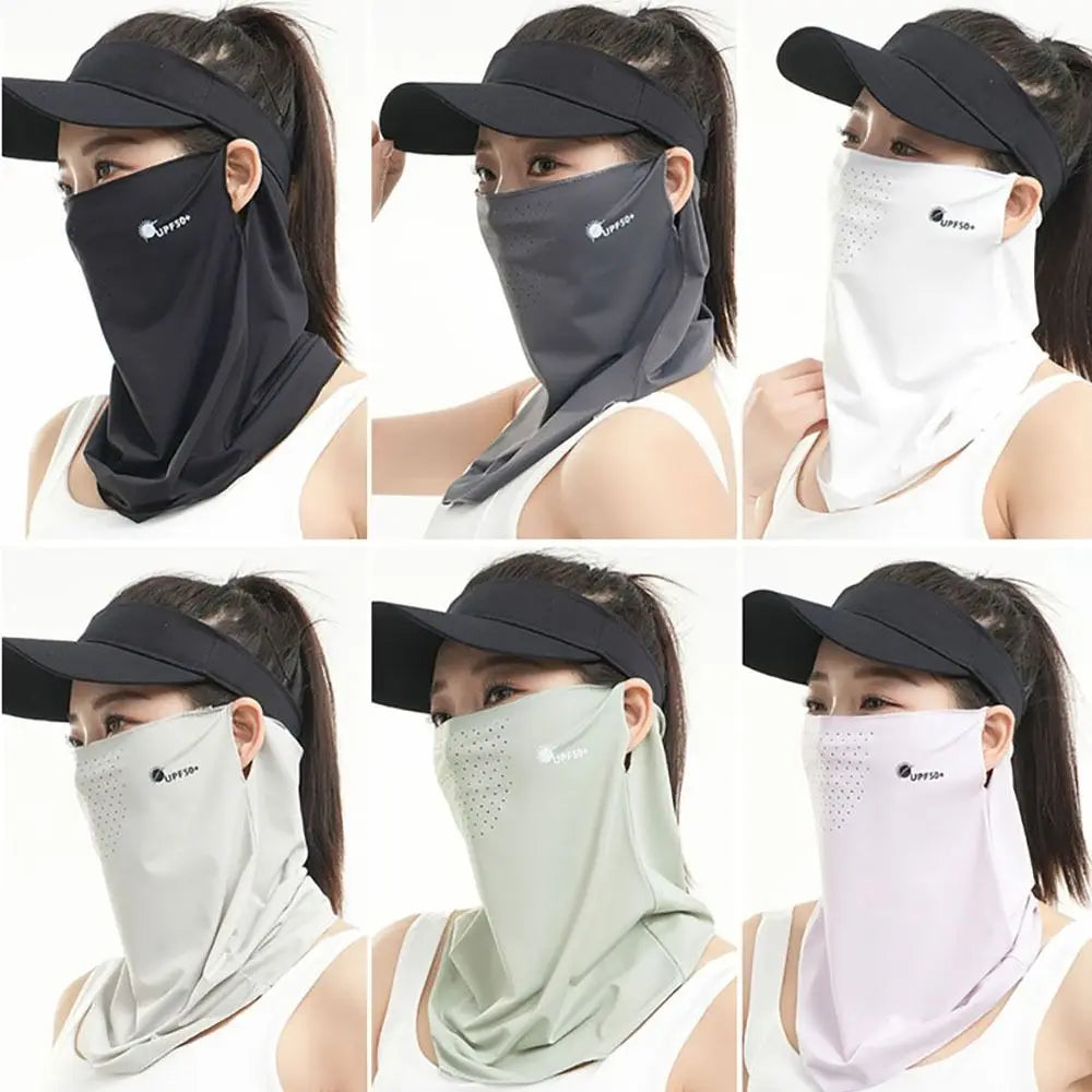 Durable UV Protection Sunscreen Face Veil Breathable Sunshade Ice Vue