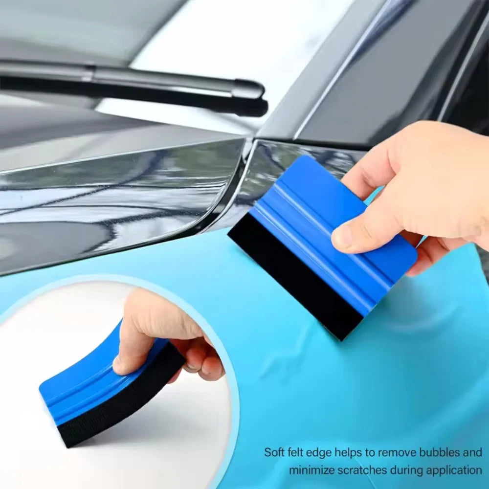 Car Vinyl Wrap Film Squeegee Scraper Foil Wrapping Suede Felt Scraper Auto Car Styling Sticker Window Tint Tools Accessories Vue