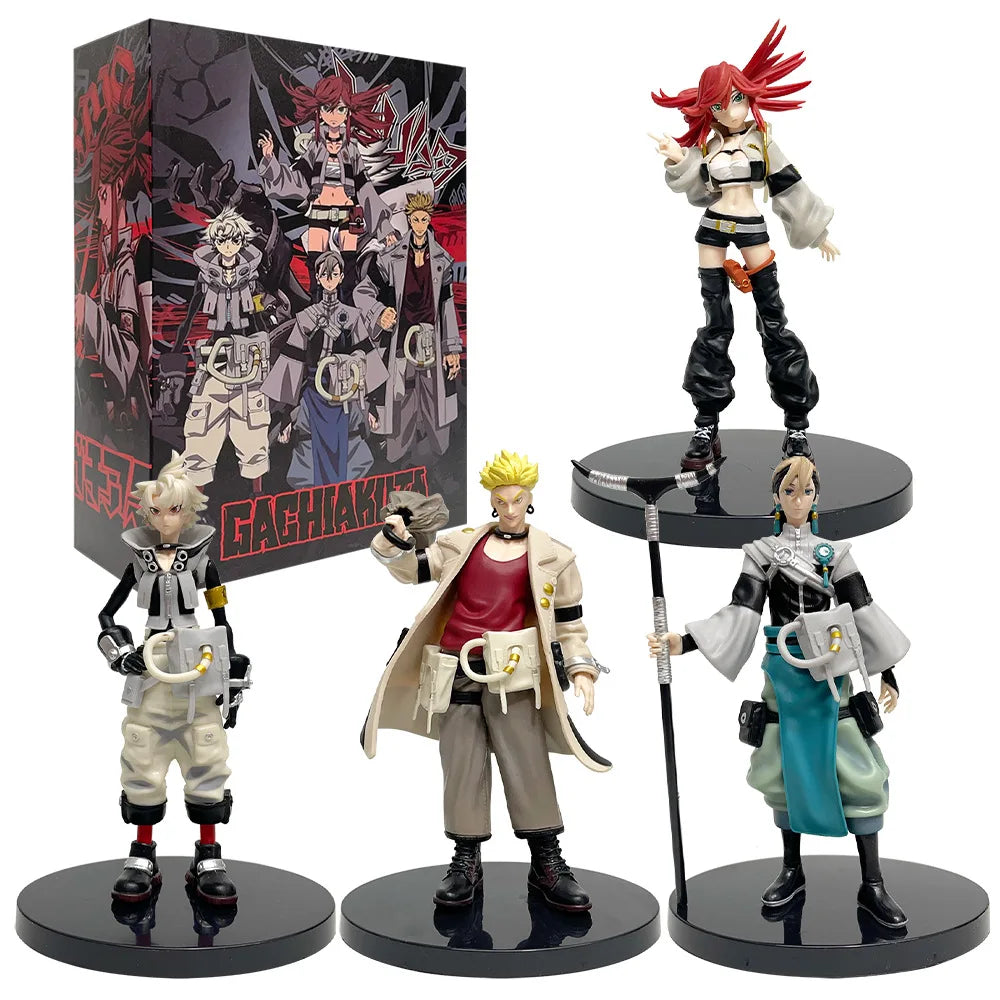 22cm Anime Figure GACHI AKUTA Riyo Rudo Enji Zaka ACTAR Action Figures Character Collection Model Ornaments Toys Christmas Gifts Vue