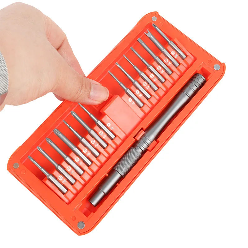 30-in-1 S2 Long Bits Screwdriver Set Magnetic Storage Case Professional Pry Tool Vue