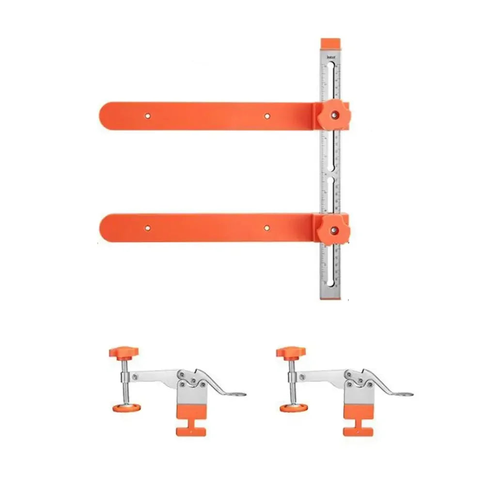 Drawer Slide Installation Jig Kit, Drawer Slide Tool, Precision Cabinet Hardware Jig, Shelf Pin Jig Hinge Jig for Cabinets E0Z9 Vue Without Bag CN
