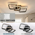 Modern LED Aisle Ceiling Lights Chandelier Minimalist Three Colors Lamp for Bedroom And Dining Room Surface Installation Vue YZSF-BK Neutral Light