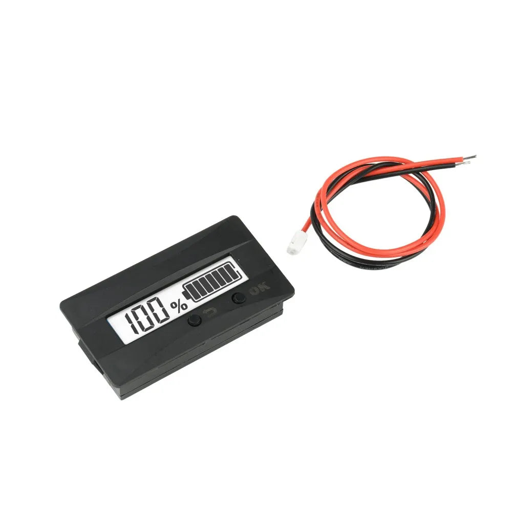 DC9-120V LCD Display Battery Voltage Capacity Indicator LiFePO4 Ternary Lithium Battery Level Monitor Waterproof Panel Meter Vue