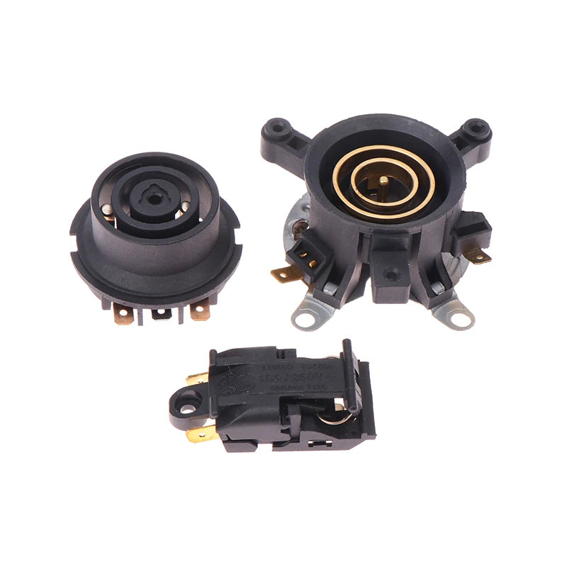 3pcs/set Base Thermostat Temperature Switch Connector Coupler Socket Household Acessories Electric Kettle Accessories Vue 1set