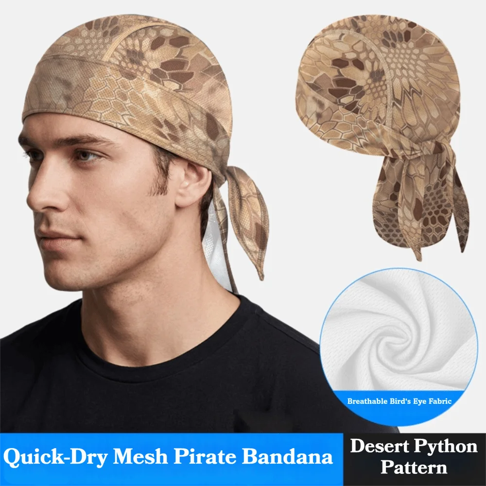 Print Quick-dry Headscarf Sweat-wicking Fabric Solid Sports Headband Vue Sand