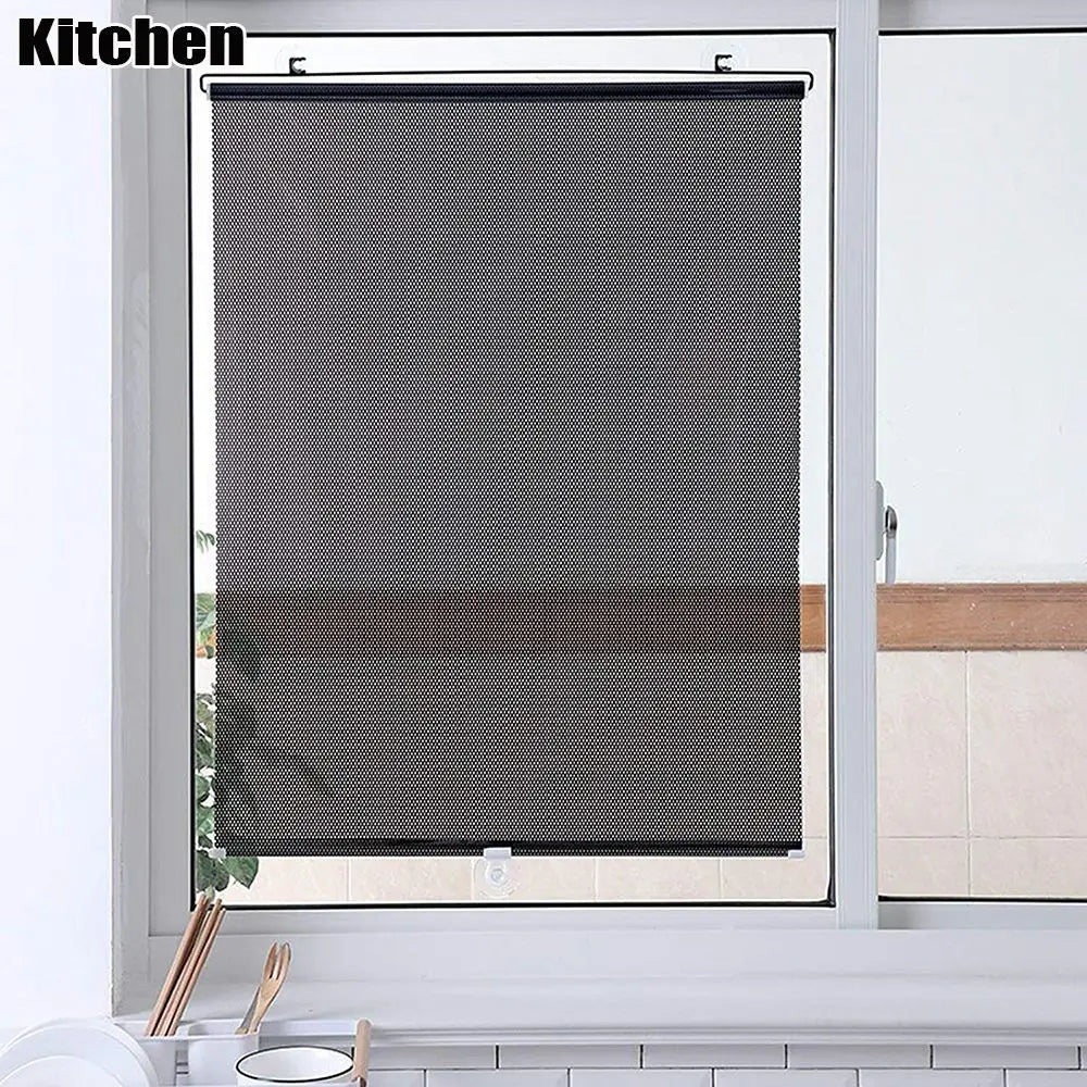 Curtains Universal Car Window Sun Visors Sunshade Roller Blinds