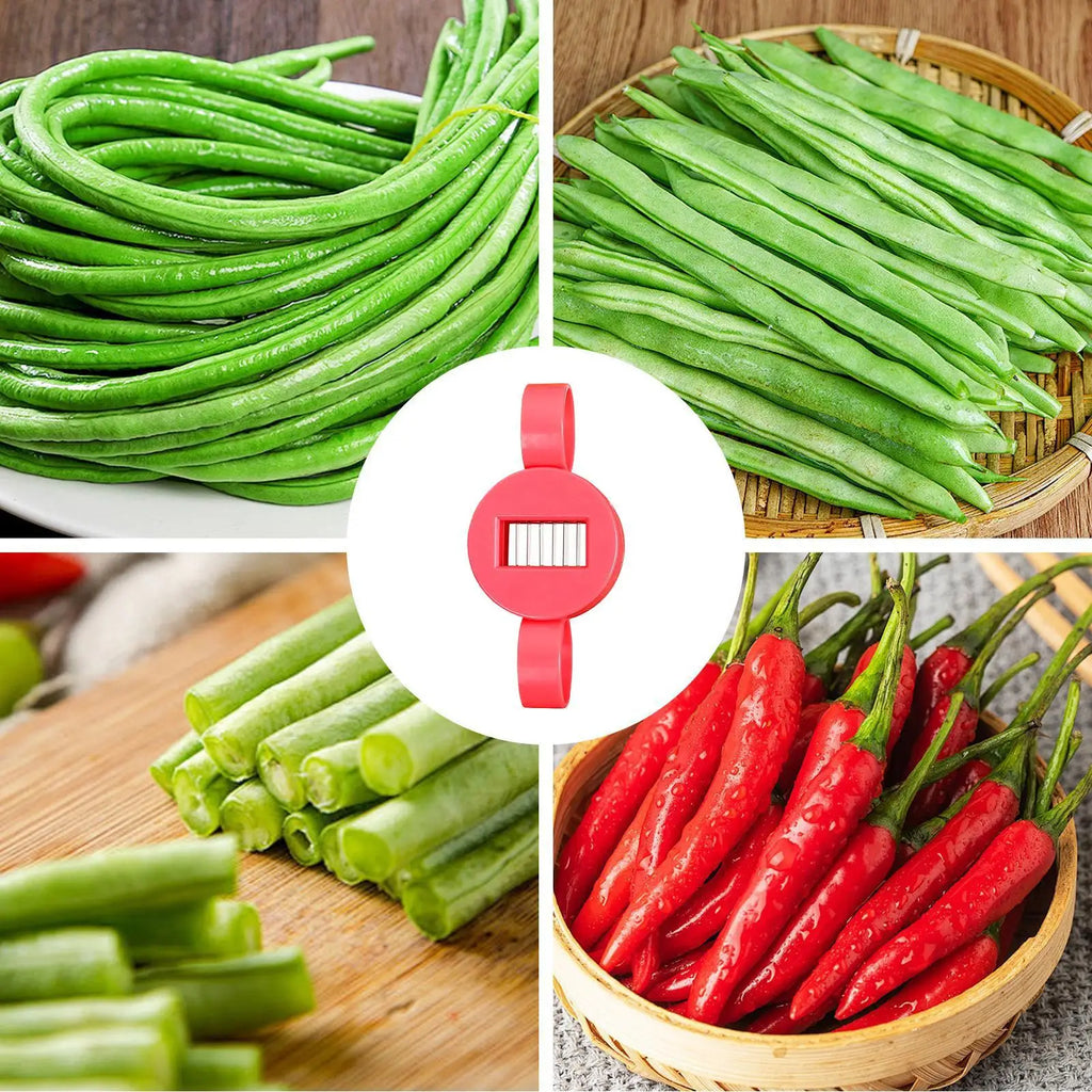 9.5X4cm Green Bean Frencher Multi-Functional Rustproof Long Bean Shredder for Slicing Cutting Vegetables Carrots Potatoes Vue