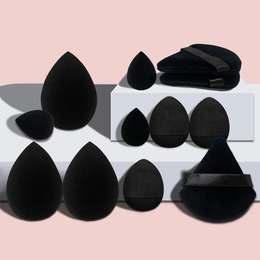 12pcs Small, medium and large combination set Makeup Puff Essential for beginners Vue