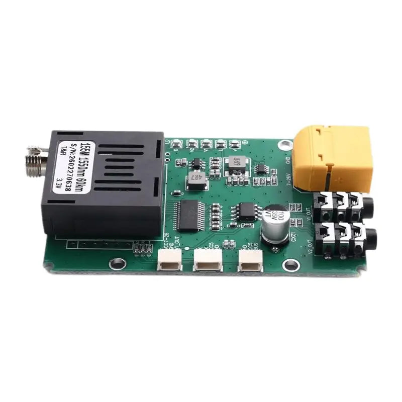 Hot-TTL Optical Transceiver Module 60KM DC 5.5-26V Optical Terminal Equipment Drones TTL To Fiber Optic Module RX Ground End Vue