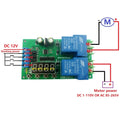 DC12V 30A Multi-functional Motor Forward and Reverse Controller Motor Start and Stop Controller Time Delay Limit Switch Relay Vue Default Title