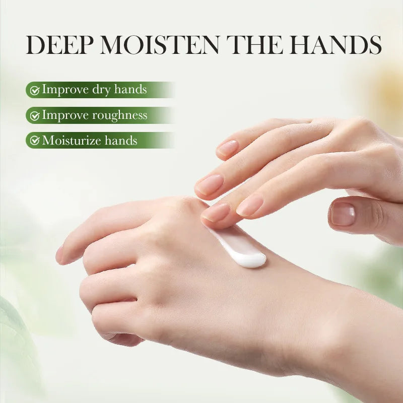 Jasmine Moisturizing Hand Cream, with a Gentle Touch, the Scent of Jasmine Fills the Air, Deeply Moisturizes and Nourishes, Repairs Dry and Rough Skin, Leaving Hands Soft and White. Vue