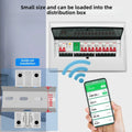Tuya WiFi Smart Single Phase Energy Meter 6 In 1 AC Electric Din Rail Smart Power Consumption Meters Wattmeter Voltmeter Ammeter Vue Default Title