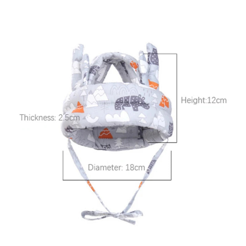1 PCS Baby Safety Helmet Head Protection Hat Toddler Walk Crash Cap Adjustable Protective Headgear Vue