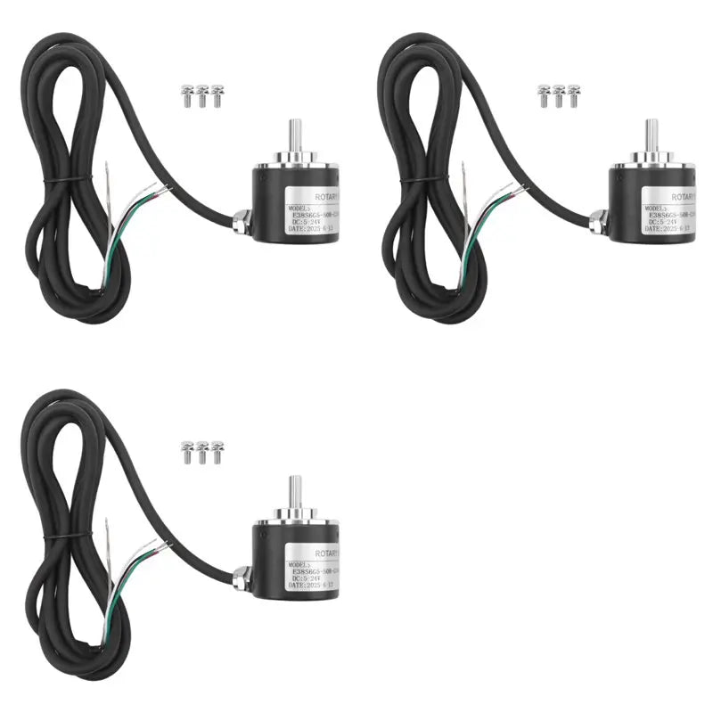 ABKW-3X Rotary Incremental Encoder 38S6G5-B-G24N AB 2-Phase Connection 50P/R 5-24V Solid Shaft DC Open Collector NPN Output Vue Default Title