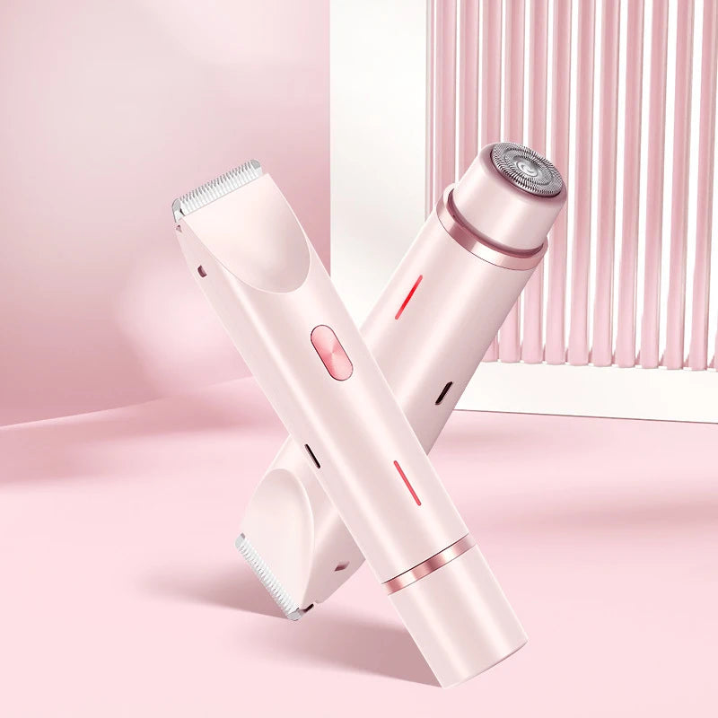 Electric Shaver for Woman Double Head Dual Purpose Female Razor Body Epilator Leg Underarm Bikini Electric Hair Remover Trimmer Vue