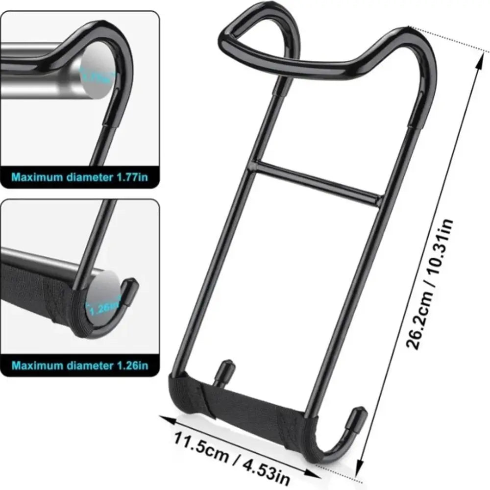 250lb Capacity Dumbbell Spotter Hooks Thickened Heavy-Duty Safety Connector for Chest Workout Black Iron Vue