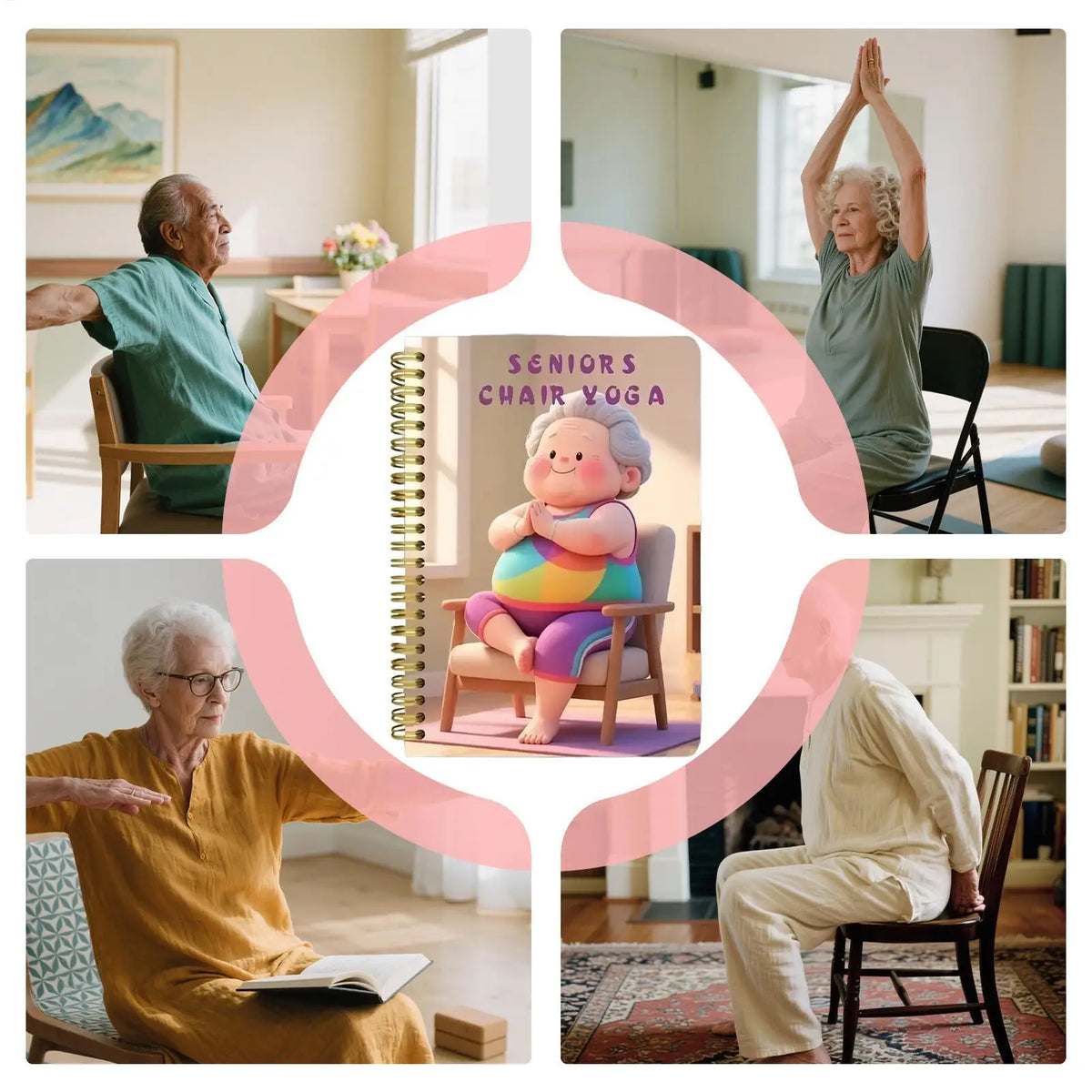 Chair Yoga for Weight Loss Senior Fitness Books Workout Guide for Beginner Men Women Elderly Daily Indoor Home Healthy Living Vue