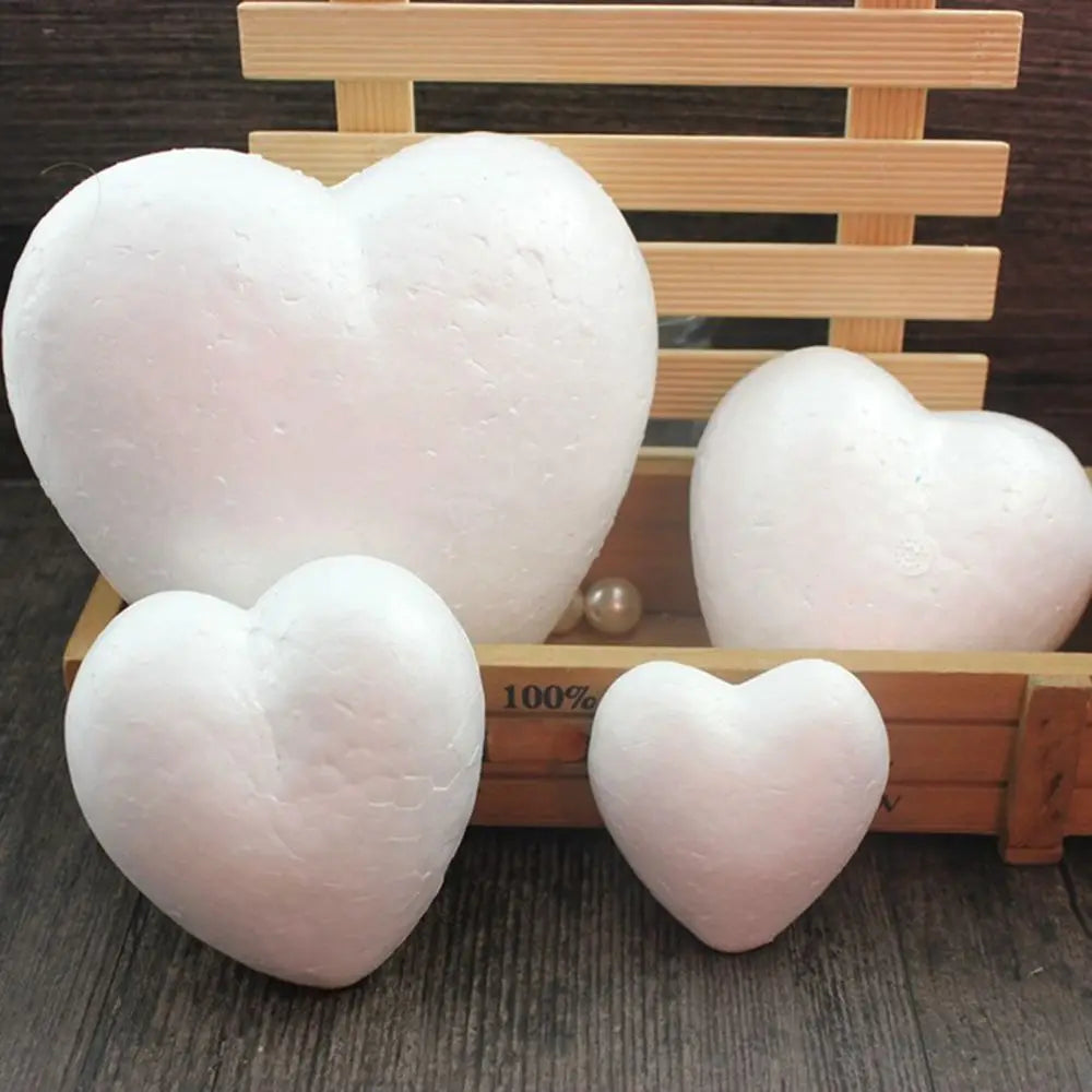 6 8 5 10 Heart Foam Mould White Craft Balls Styrofoam Modelling Vue