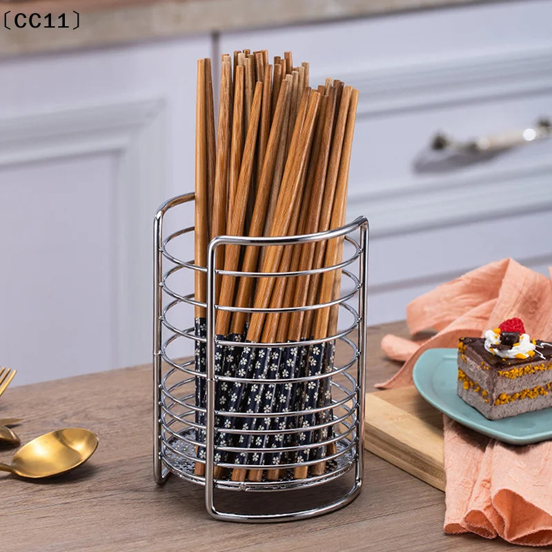 Utensil Holders Household Kitchen Cutlery Holder Drainer Chopstick