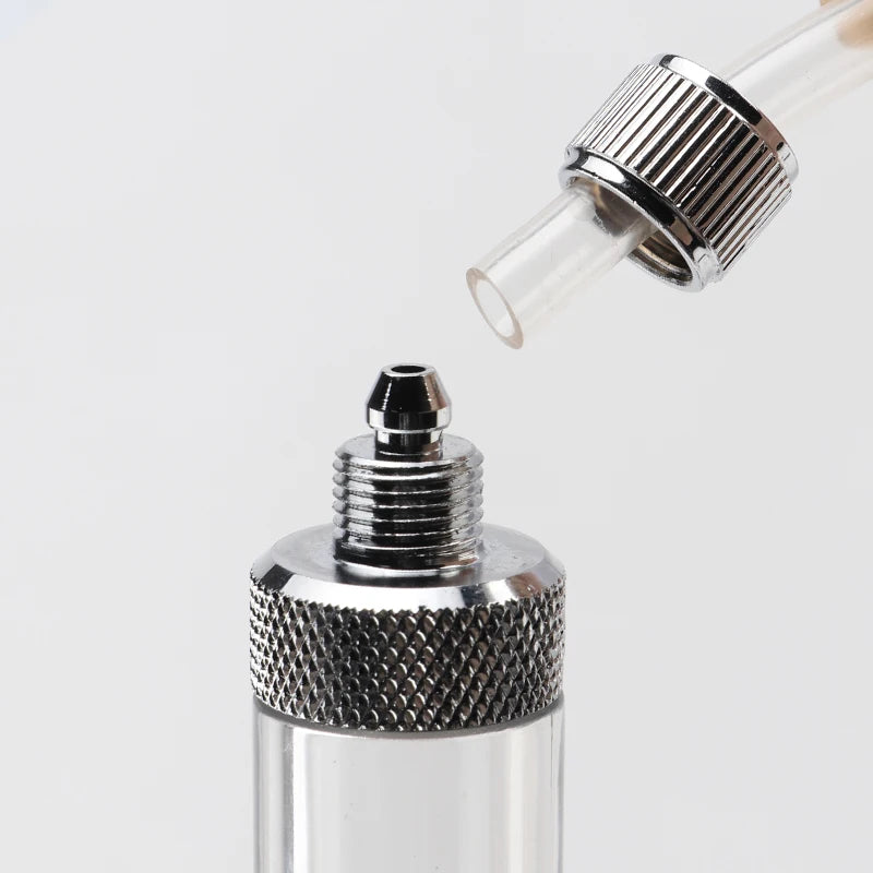 Aquarium Aluminum Single/Double Head CO2 Regulator Counter Check Valve Dioxide Measurement Device CO2 Bubble Counter Vue