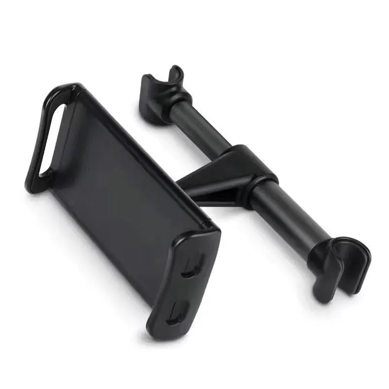 Telescopic Car Rear Pillow Phone Holder Tablet Rotating Car Seat Rear Stand Headrest Bracket for Phone Tablet 5 13 Inch Vue Black
