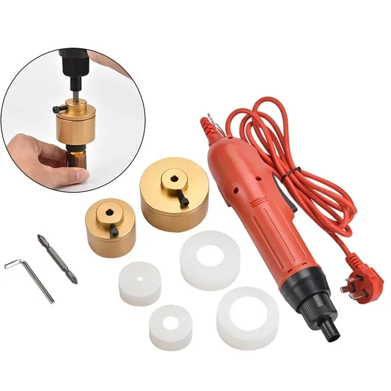 Handheld Electric Bottle Capping Machine | 10-50mm Cap Sealer Electric Bottle Capper Vue US PLUG 110V