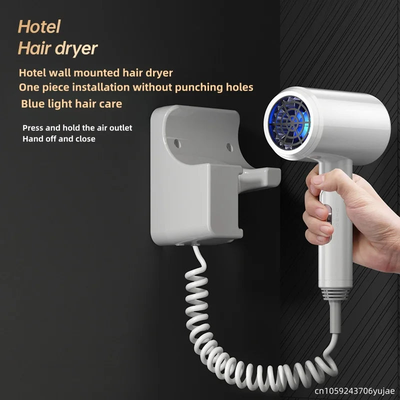 Wall Mounted Hair Dryer 1600W No-Drill Hotel Bathroom 220V Wall Mounted Hair Dryer Vue
