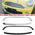 1/2pcs Car Front Bumper Grill Trim Strip Chrome Plated / Black Bumper Grille Trim for BMW MINI Copper R55 R56 R57 2007-2015 Vue Chrome Lower