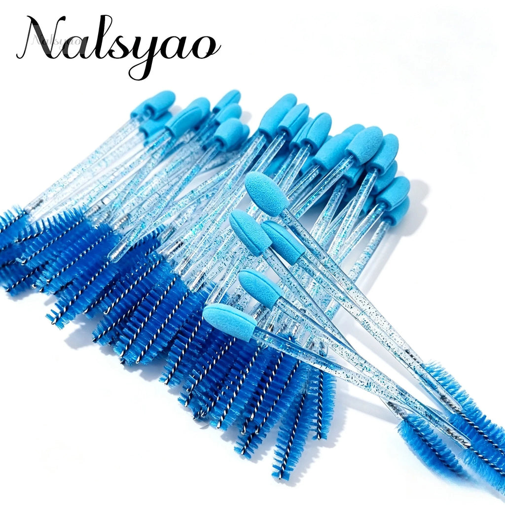 Wholesale 50Pcs Double Ended Eyeshadow Brush Oval Sponge Tip Disposable Dual Sided Makeup Applicator Vue