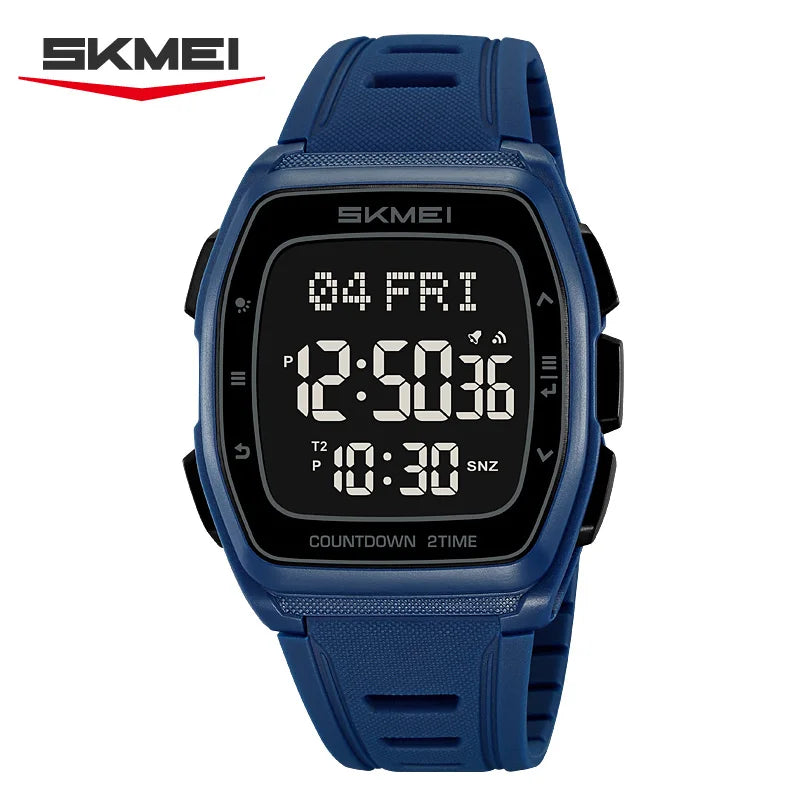 SKMEI 2441 LED Dual Display Men's Sports Digital Watch Sports Digital Watch Vue blue China Mainland