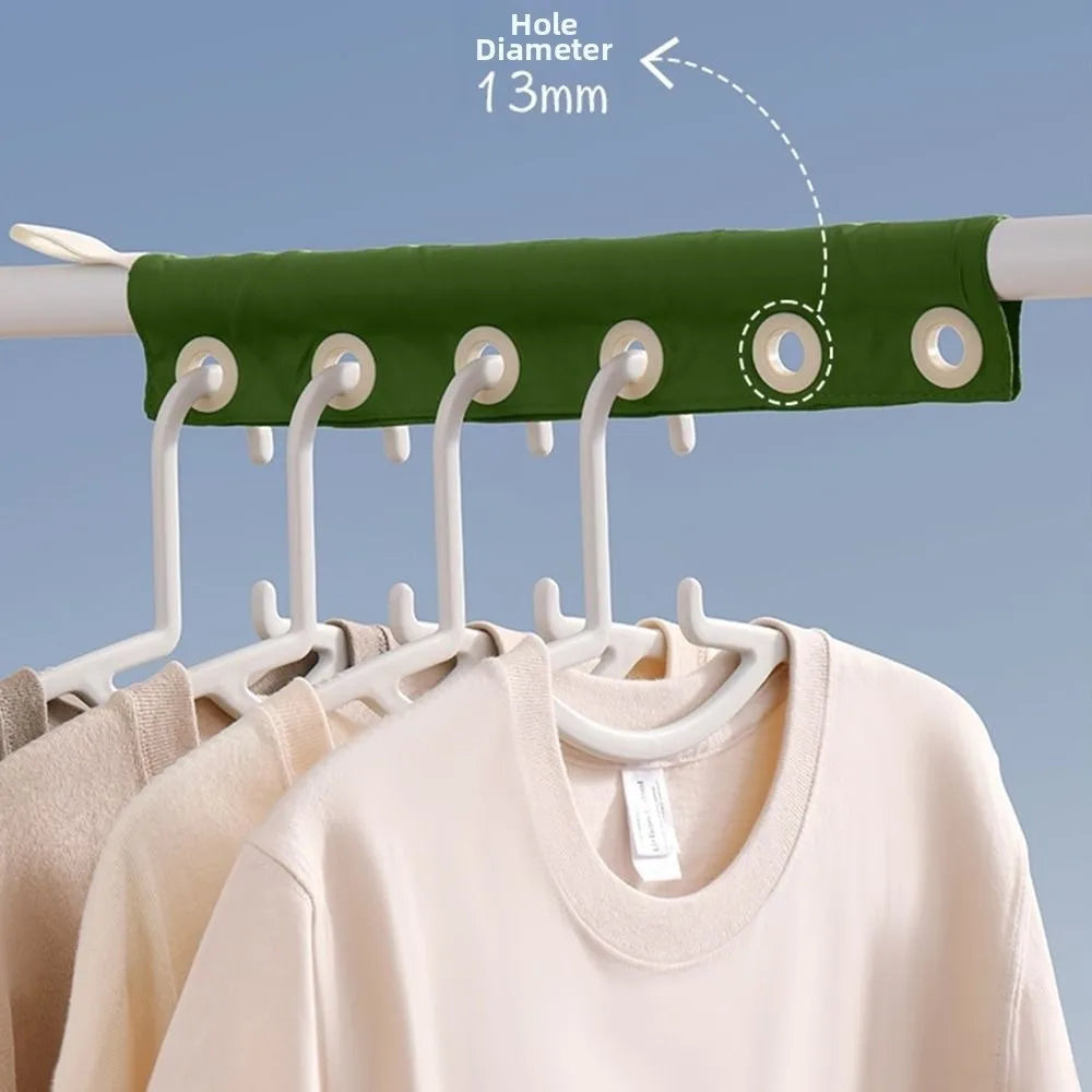 Removable Windproof Hanger Foldable 6 Clips Fabric Clothing Clip 6 Holes Strong Grip Hanging Socks Organizer Indoor Use Vue