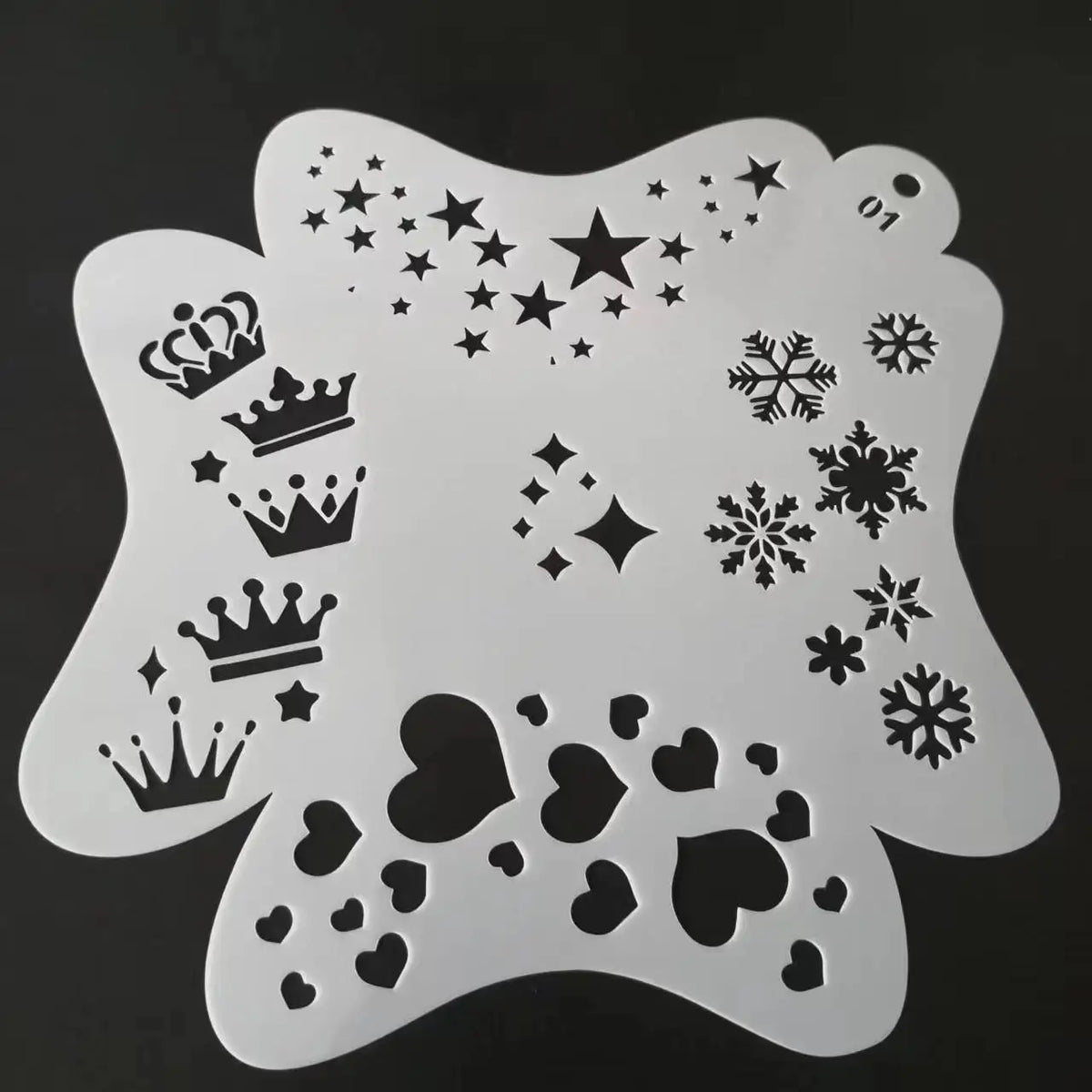 17*17cm Stencils for Body Painting Face Art Halloween Birthday DIY Makeup Stamps Temporary Tattoos Reusable Stencils Plastics Vue LG1701 China Mainland