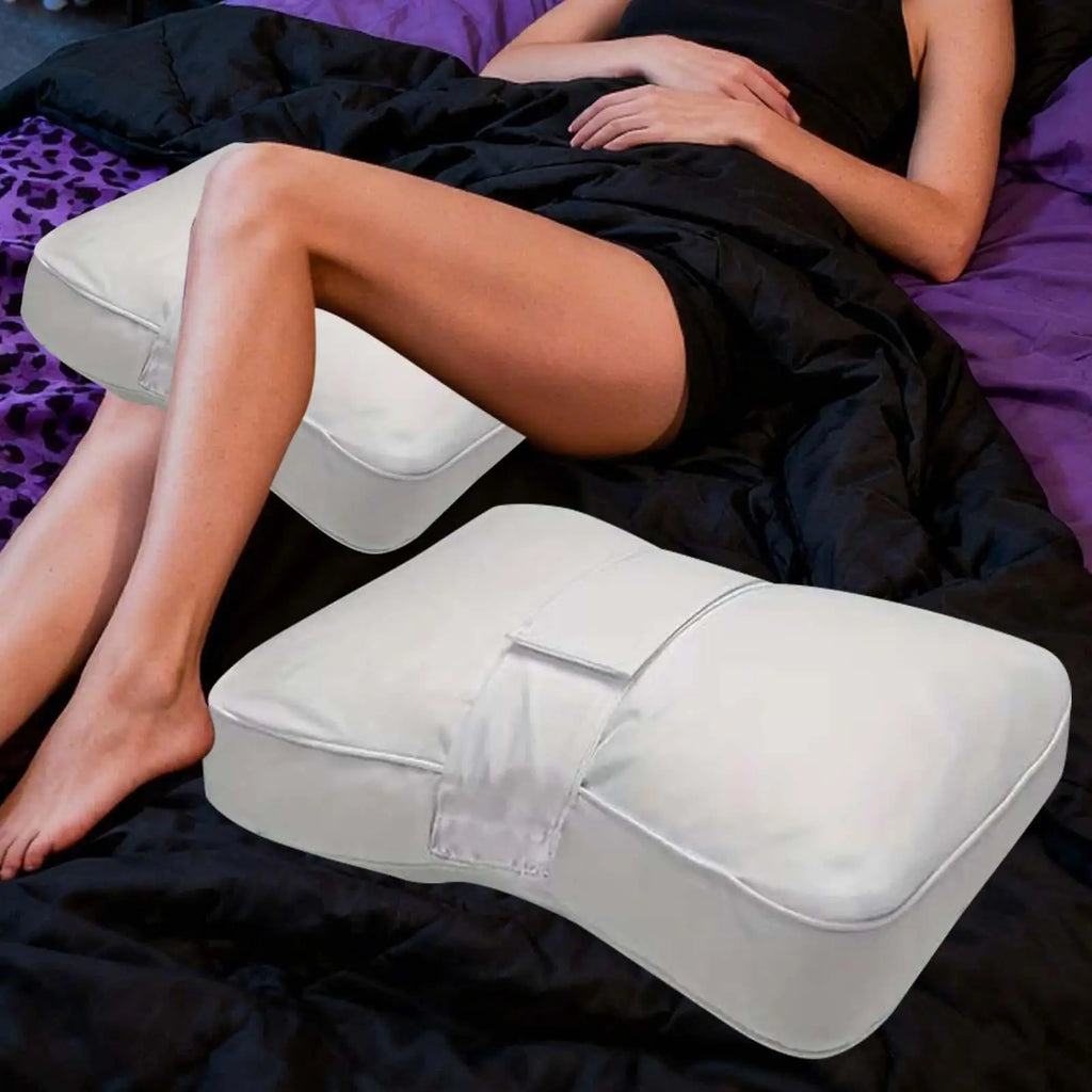 Hip Pillow for Side Sleepers Breathable Ergonomic Bed Cushion Pillow for Between Knees While Sleeping for Spine Alignment Back Vue